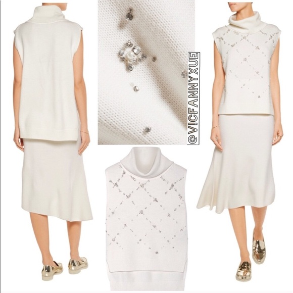 3.1 Phillip Lim embellished turtleneck sweater tank xs - Picture 2 of 7